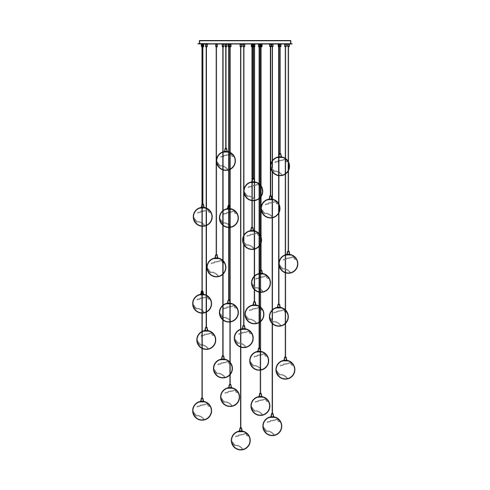Sultana Alabaster Cluster Chandelier - Zelno Lighting