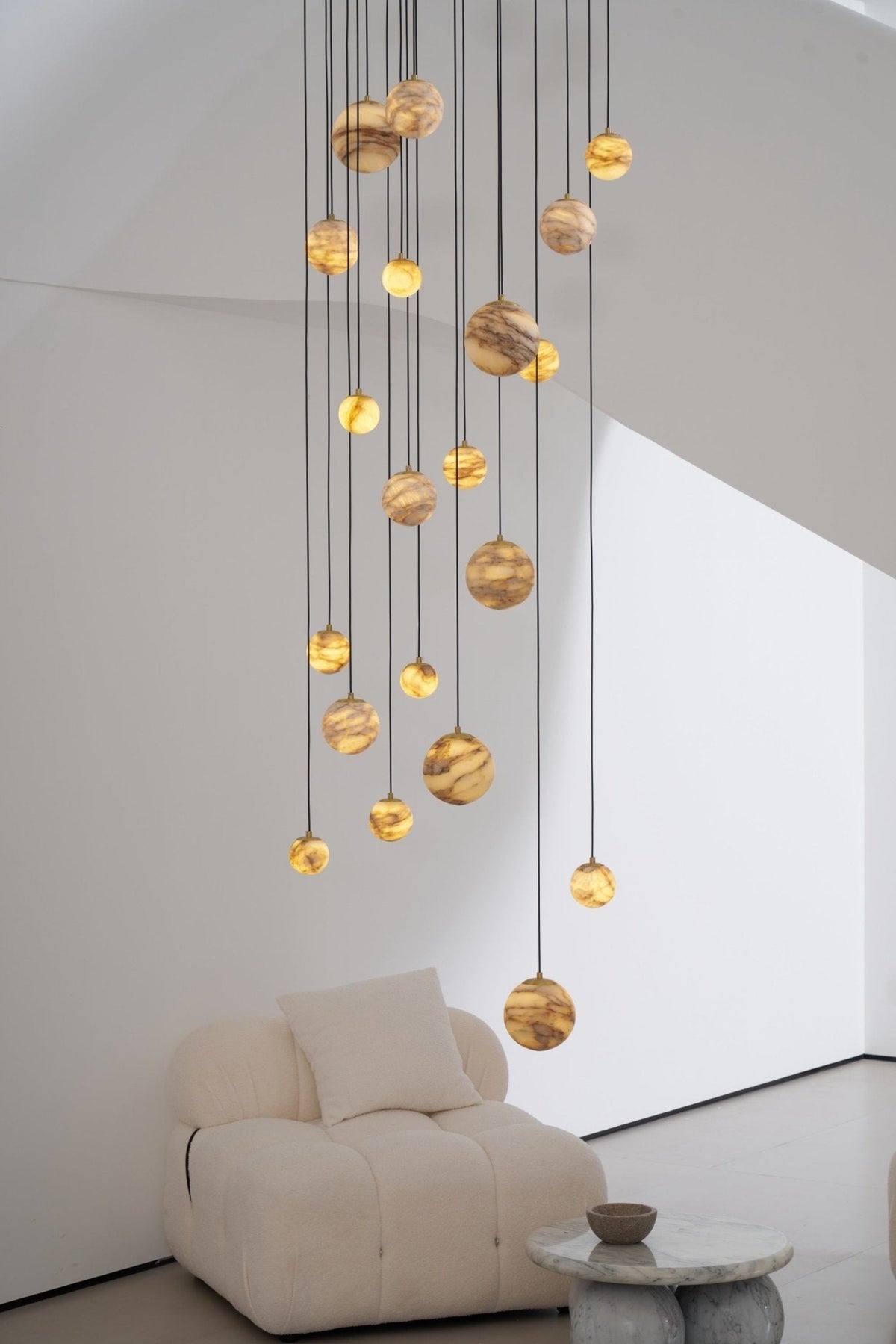 Sultana Alabaster Cluster Chandelier - Zelno Lighting