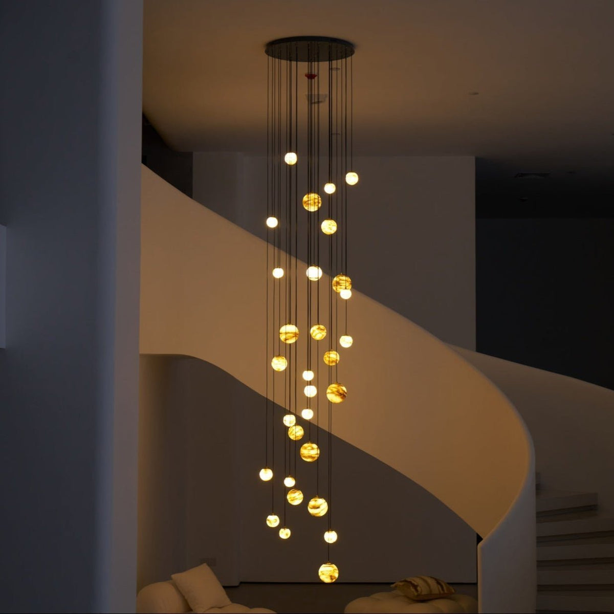 Sultana Alabaster Cluster Chandelier - Zelno Lighting