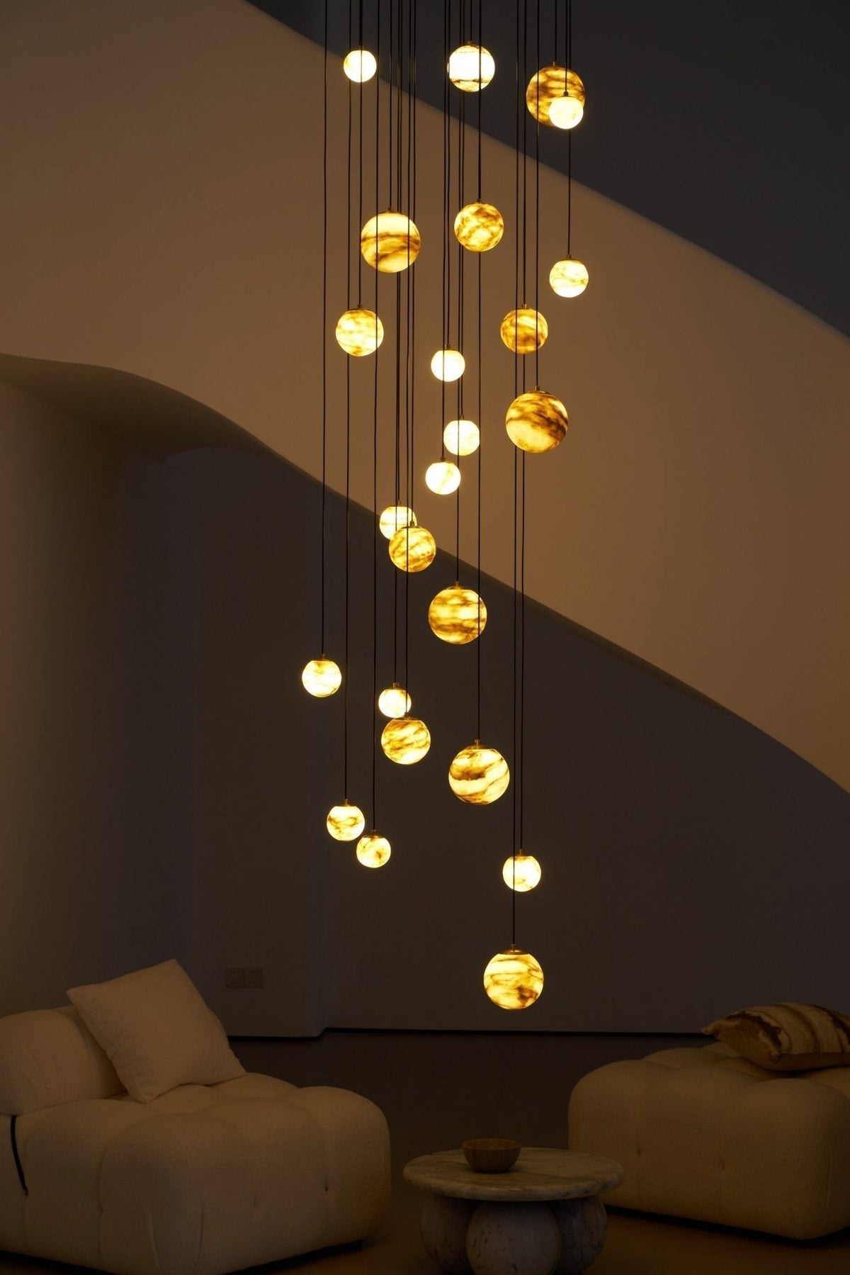Sultana Alabaster Cluster Chandelier - Zelno Lighting