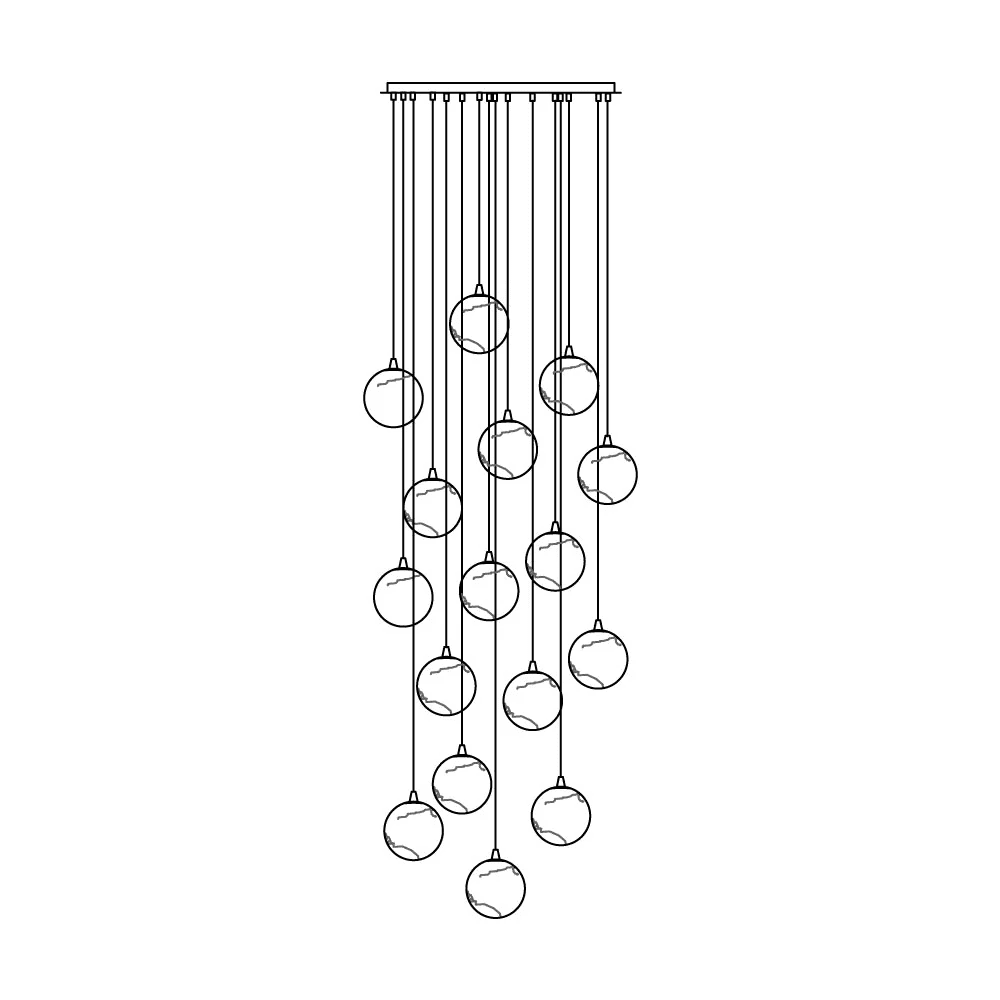 Sultana Alabaster Cluster Chandelier - Zelno Lighting