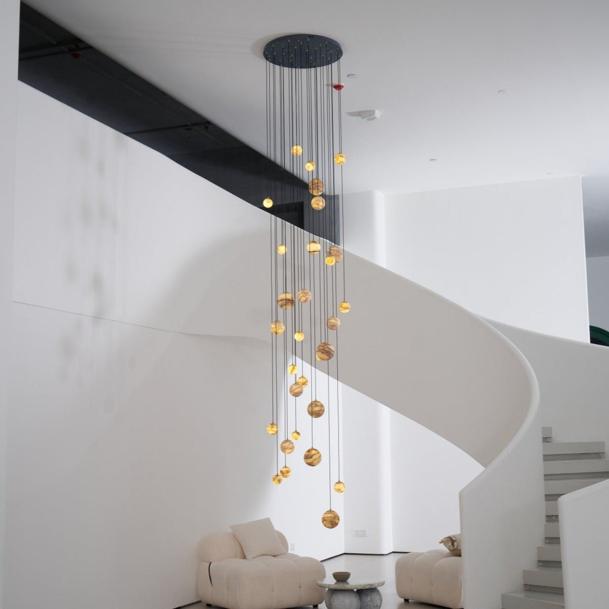 Sultana Alabaster Cluster Chandelier - Zelno Lighting