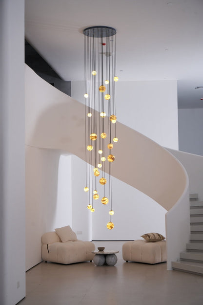 Sultana Alabaster Cluster Chandelier - Zelno Lighting