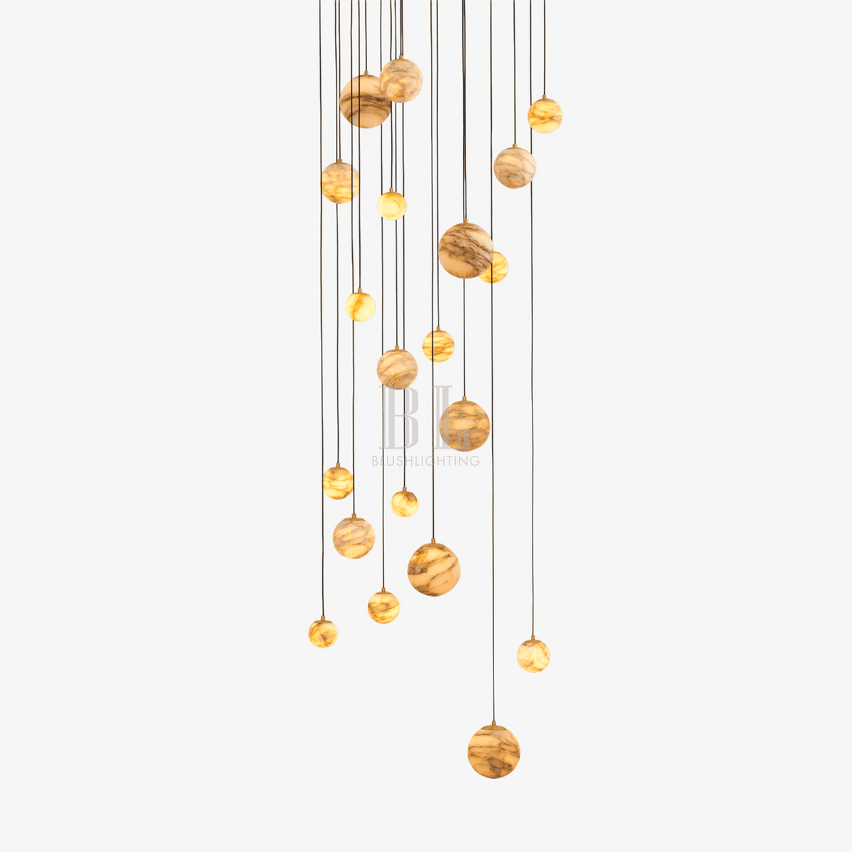 Sultana Alabaster Cluster Chandelier - Zelno Lighting