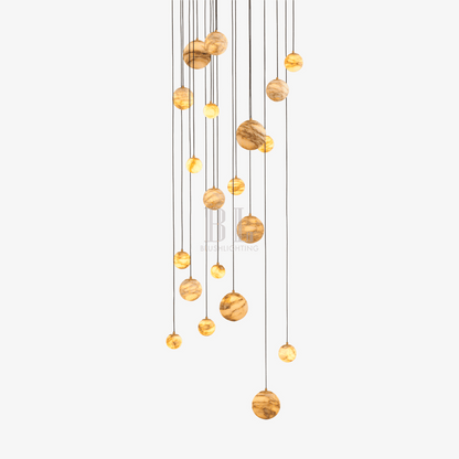 Sultana Alabaster Cluster Chandelier - Zelno Lighting