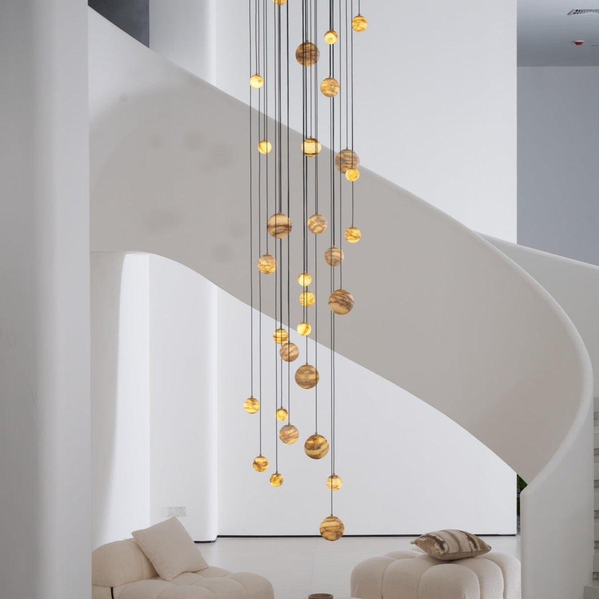 Sultana Alabaster Cluster Chandelier - Zelno Lighting