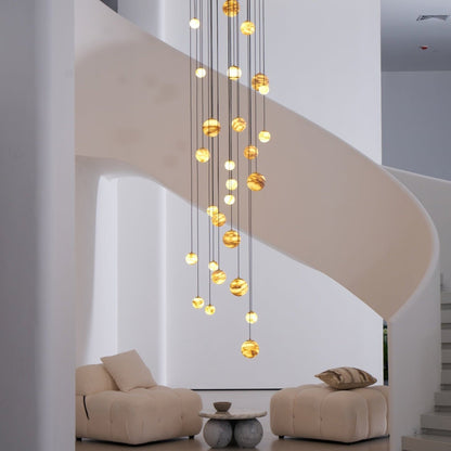 Sultana Alabaster Cluster Chandelier - Zelno Lighting