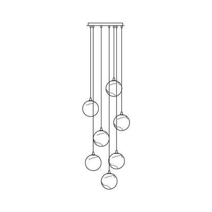 Sultana Alabaster Cluster Chandelier - Zelno Lighting