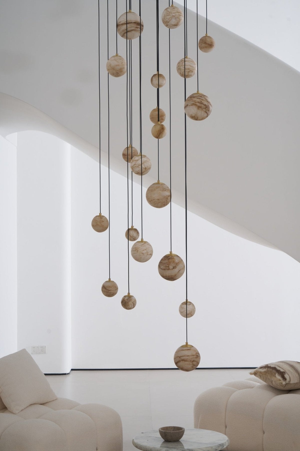 Sultana Alabaster Cluster Chandelier - Zelno Lighting