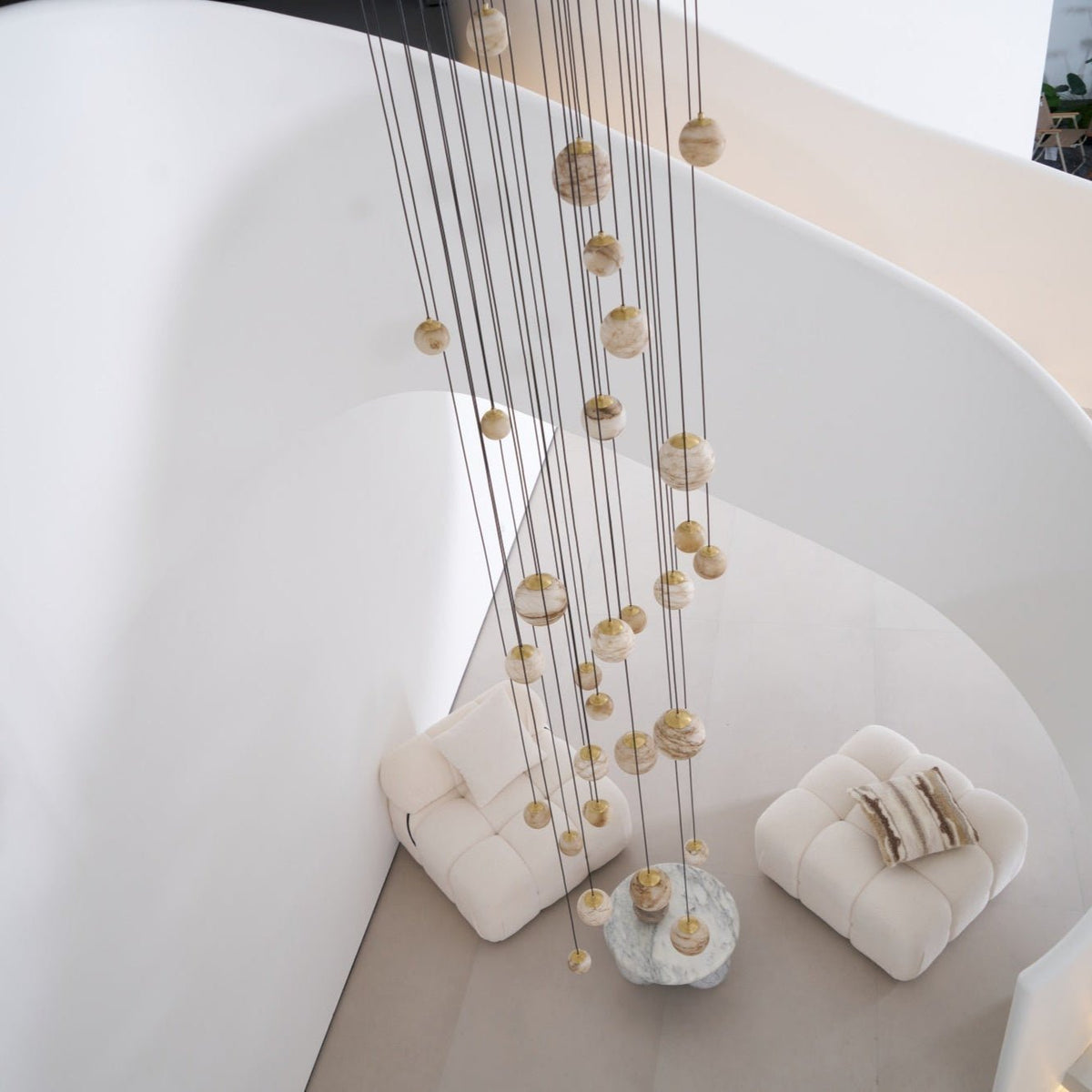 Sultana Alabaster Cluster Chandelier - Zelno Lighting
