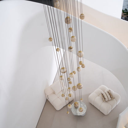 Sultana Alabaster Cluster Chandelier - Zelno Lighting