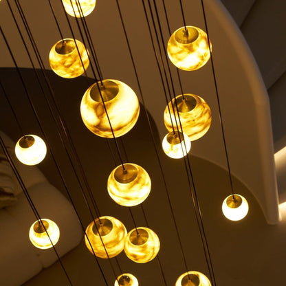 Sultana Alabaster Cluster Chandelier - Zelno Lighting