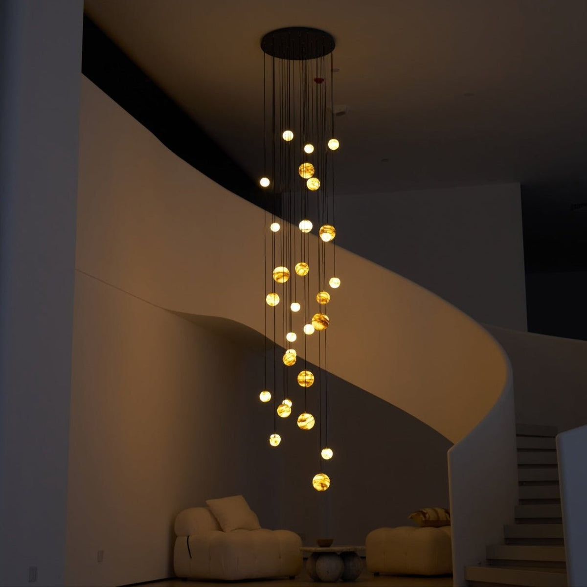 Sultana Alabaster Cluster Chandelier - Zelno Lighting
