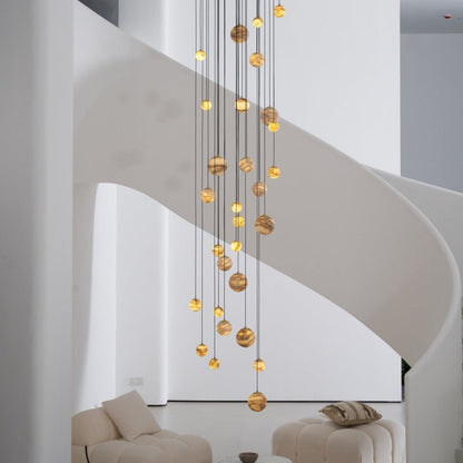 Sultana Alabaster Cluster Chandelier - Zelno Lighting