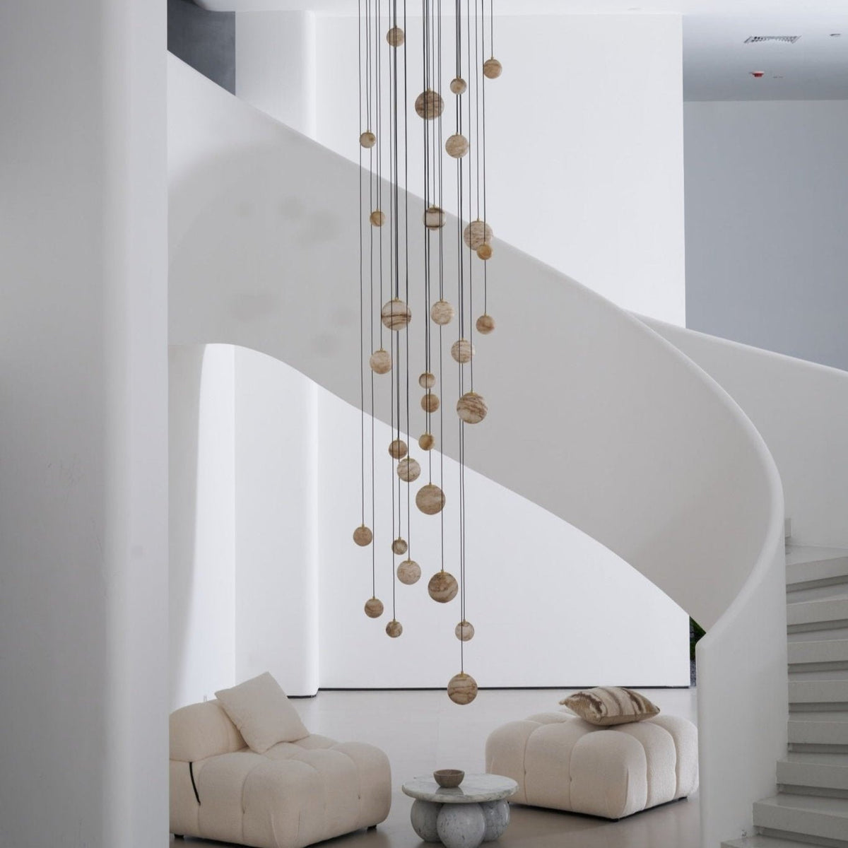 Sultana Alabaster Cluster Chandelier - Zelno Lighting
