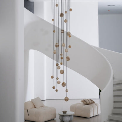 Sultana Alabaster Cluster Chandelier - Zelno Lighting
