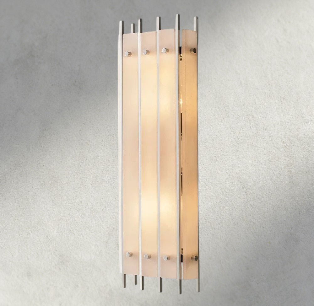 Sun Marco Alabaster Grand Rectangular Sconce - Zelno