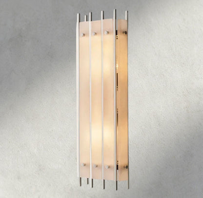 Sun Marco Alabaster Grand Rectangular Sconce - Zelno