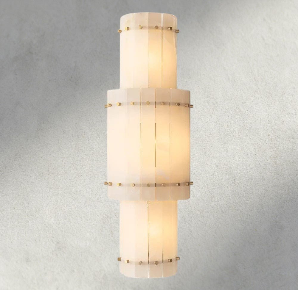 Sun Marco Alabaster Grand Round Sconce - Zelno
