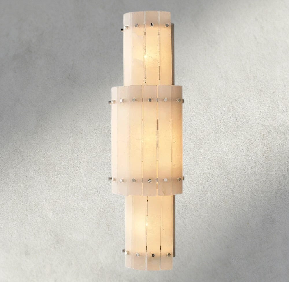 Sun Marco Alabaster Grand Round Sconce - Zelno