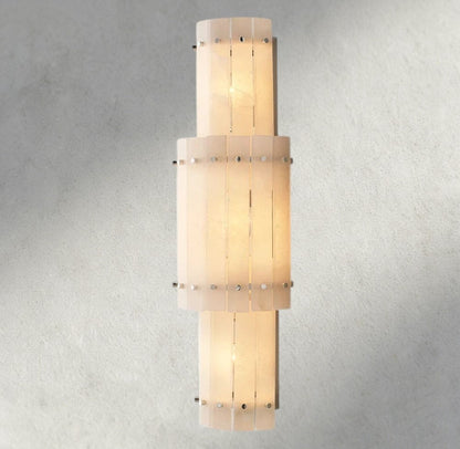 Sun Marco Alabaster Grand Round Sconce - Zelno