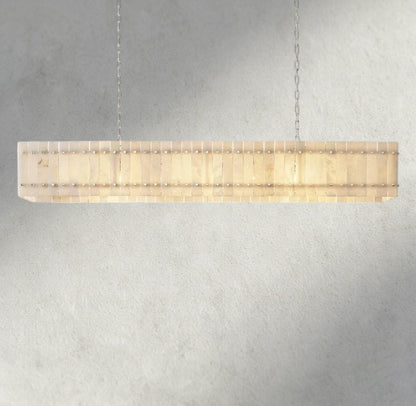 Sun Marco Alabaster Linear Chandelier 54", 72" - Zelno