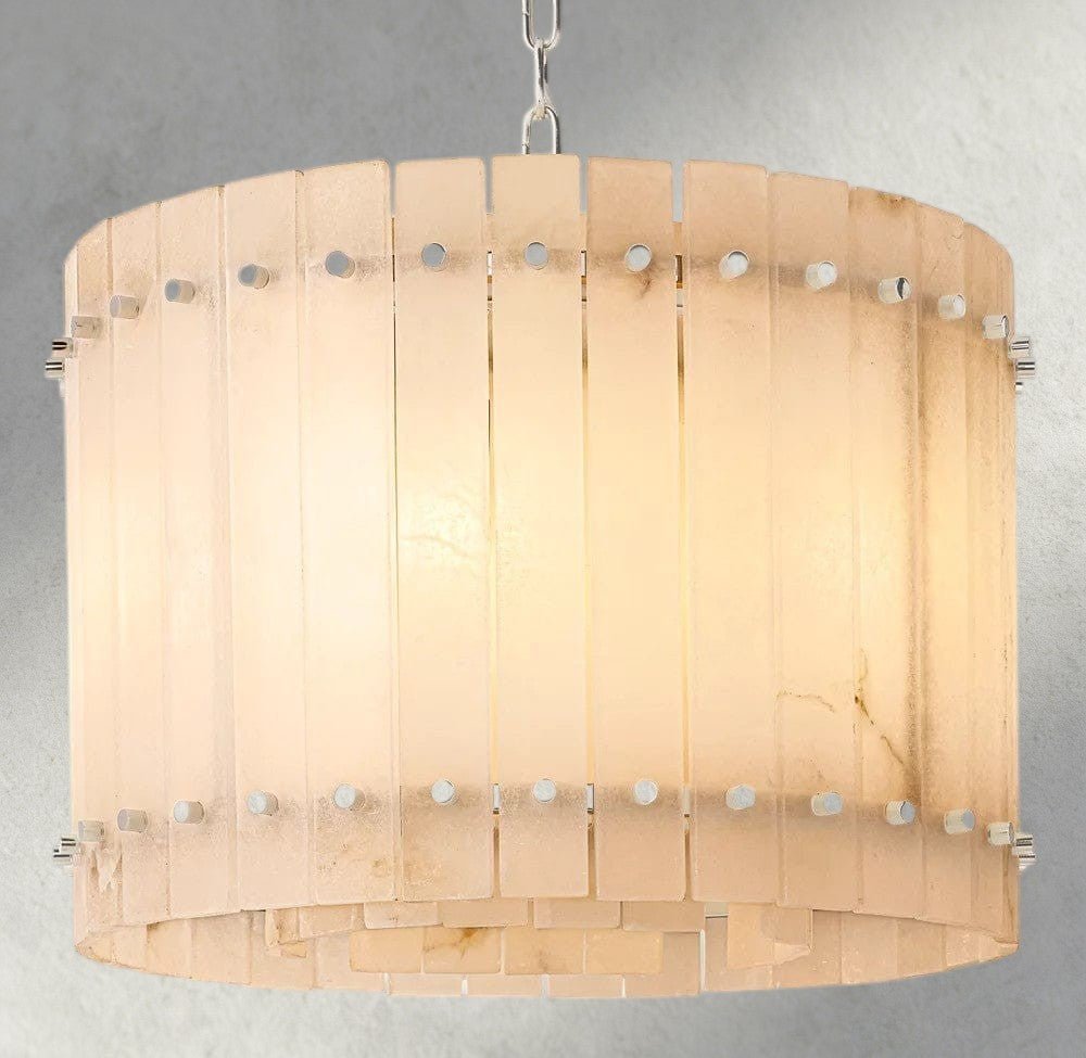 Sun Marco Alabaster Round Chandelier 22", 37", 48", 60" - Zelno