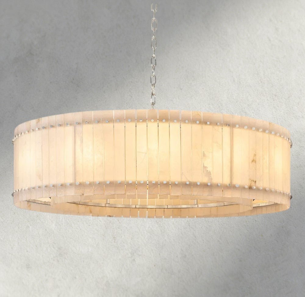 Sun Marco Alabaster Round Chandelier 22", 37", 48", 60" - Zelno