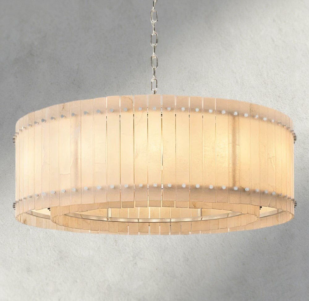 Sun Marco Alabaster Round Chandelier 22", 37", 48", 60" - Zelno