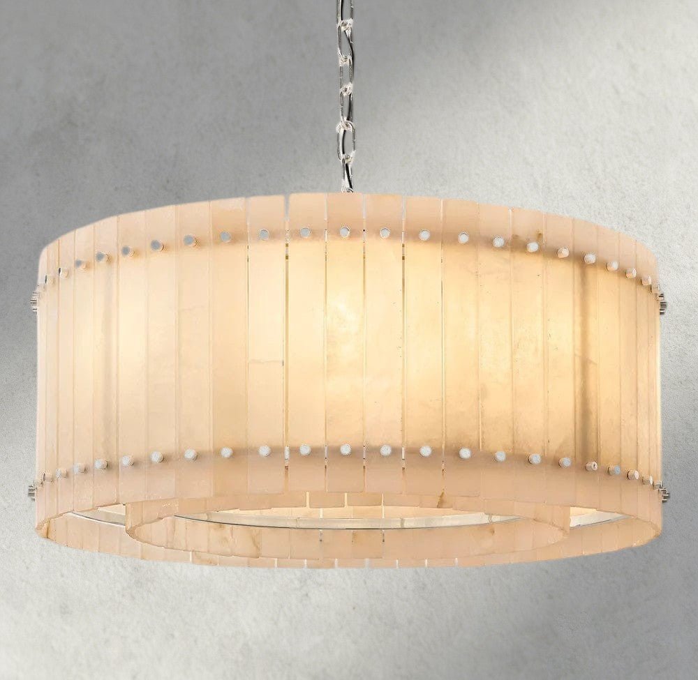 Sun Marco Alabaster Round Chandelier 22", 37", 48", 60" - Zelno