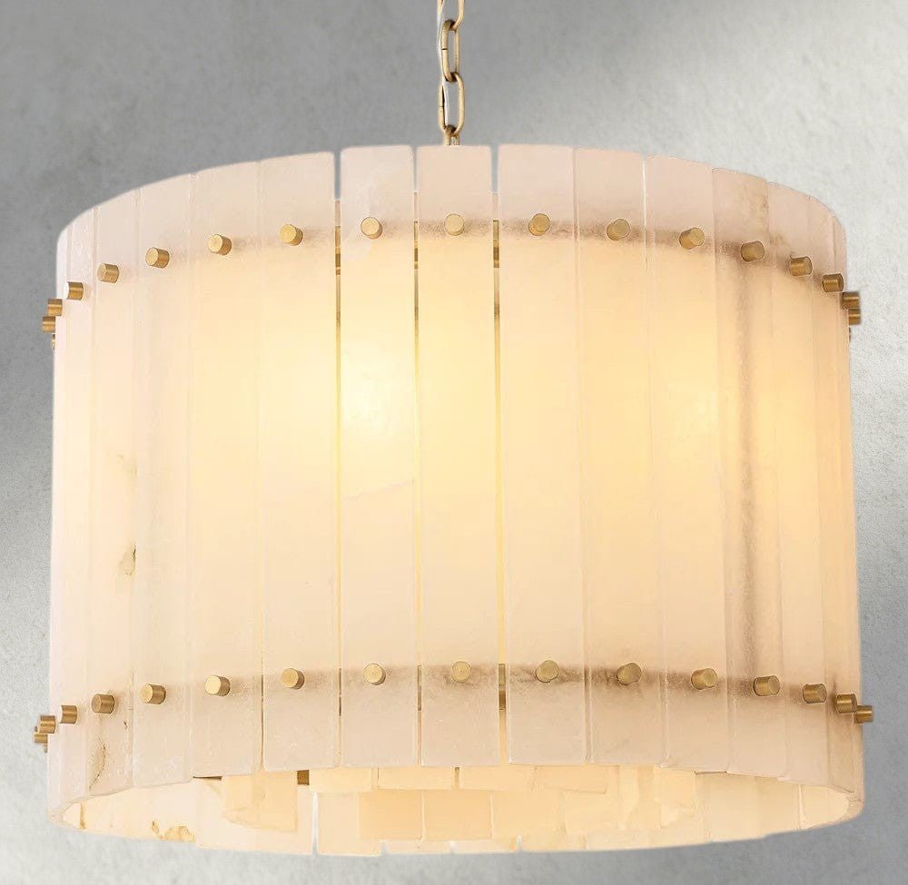 Sun Marco Alabaster Round Chandelier 22", 37", 48", 60" - Zelno