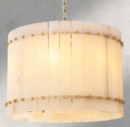 Sun Marco Alabaster Round Chandelier 22", 37", 48", 60" - Zelno