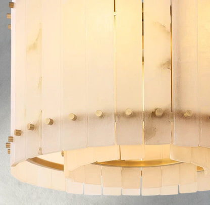 Sun Marco Alabaster Round Chandelier 22", 37", 48", 60" - Zelno