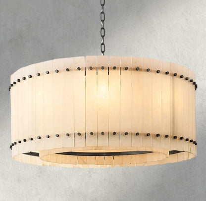 Sun Marco Alabaster Round Chandelier 22", 37", 48", 60" - Zelno