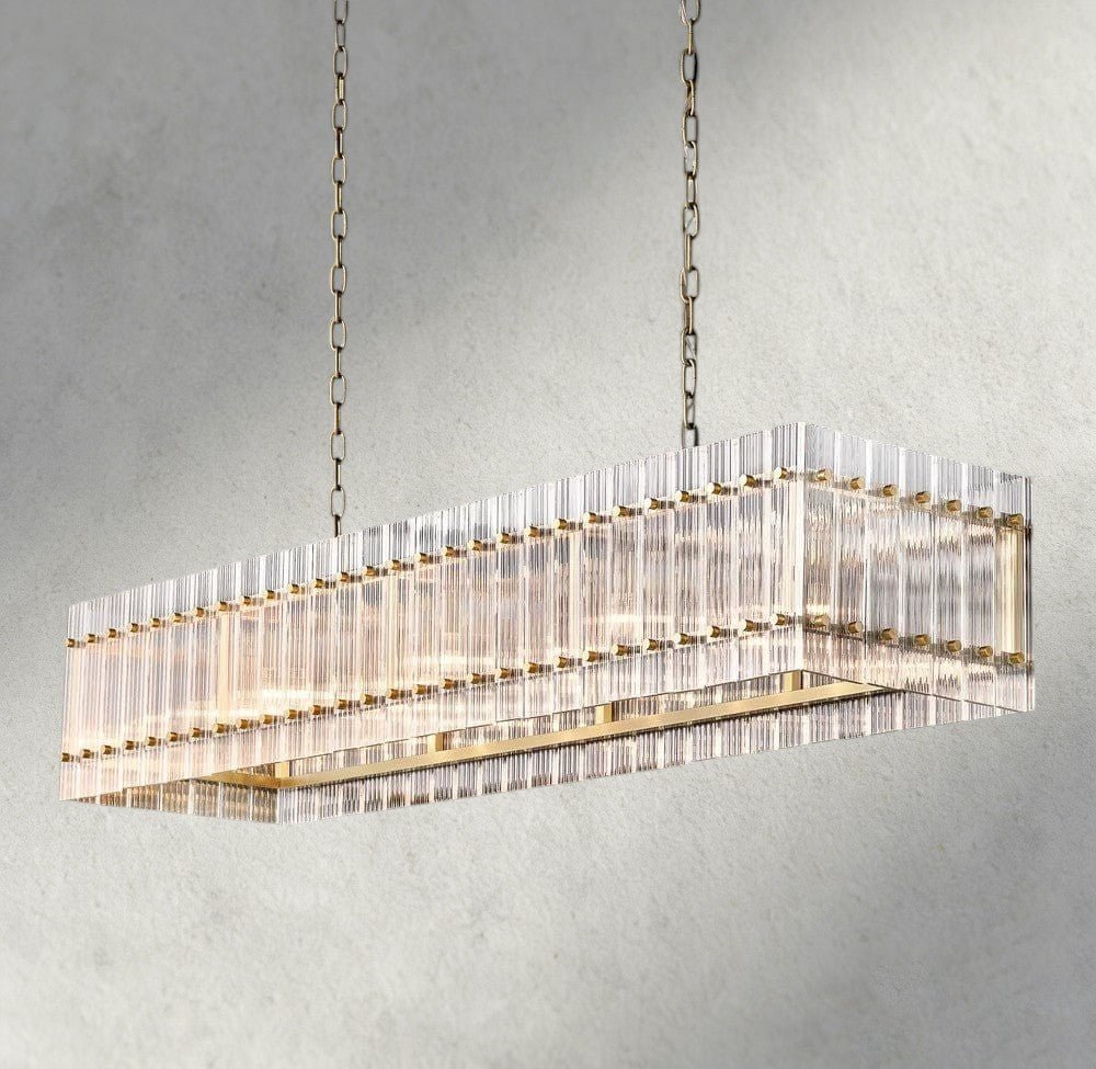 Sun Marco Rectangular Chandelier 54", 72" - Zelno