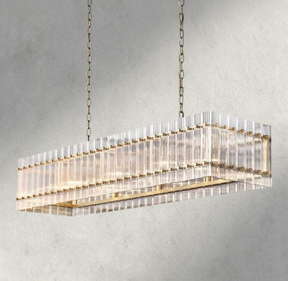 Sun Marco Rectangular Chandelier 54", 72" - Zelno