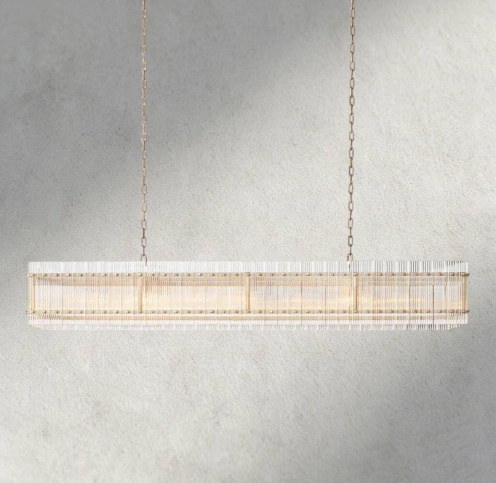 Sun Marco Rectangular Chandelier 54", 72" - Zelno