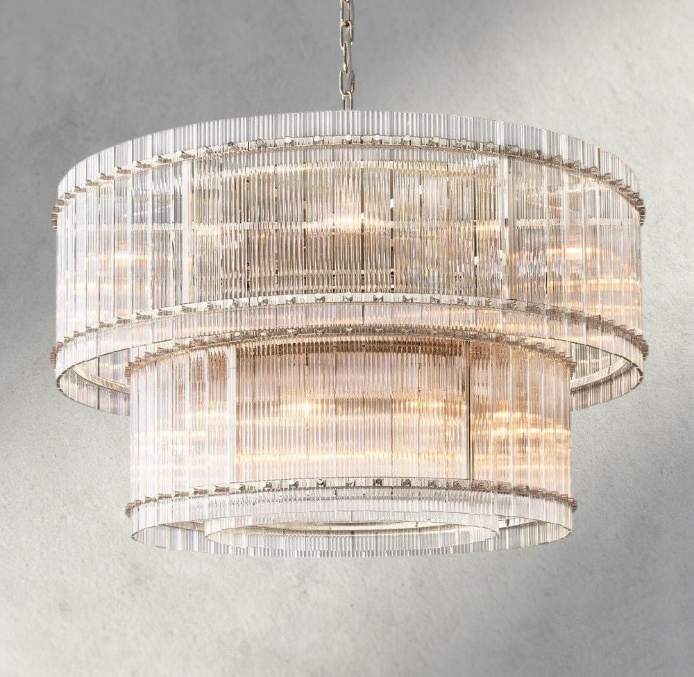 Sun Marco Two-Tier Round Chandelier 22", 37", 48", 60" - Zelno