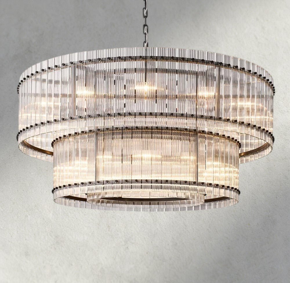 Sun Marco Two-Tier Round Chandelier 22", 37", 48", 60" - Zelno