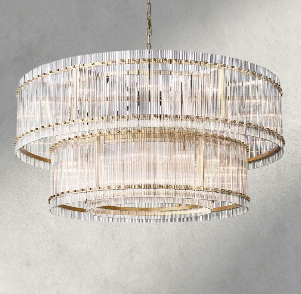Sun Marco Two-Tier Round Chandelier 22", 37", 48", 60" - Zelno