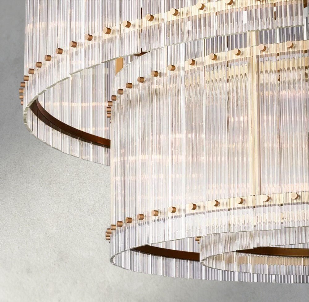 Sun Marco Two-Tier Round Chandelier 22", 37", 48", 60" - Zelno