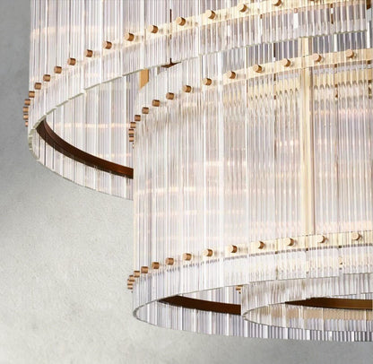 Sun Marco Two-Tier Round Chandelier 22", 37", 48", 60" - Zelno