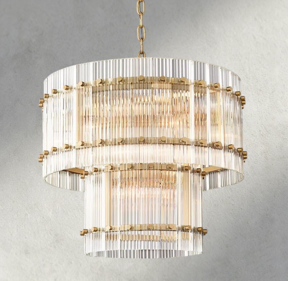 Sun Marco Two-Tier Round Chandelier 22", 37", 48", 60" - Zelno