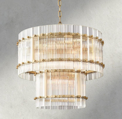 Sun Marco Two-Tier Round Chandelier 22", 37", 48", 60" - Zelno