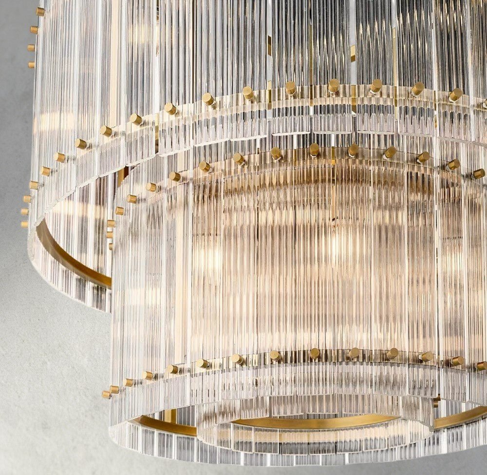 Sun Marco Two-Tier Round Chandelier 22", 37", 48", 60" - Zelno