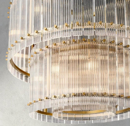 Sun Marco Two-Tier Round Chandelier 22", 37", 48", 60" - Zelno