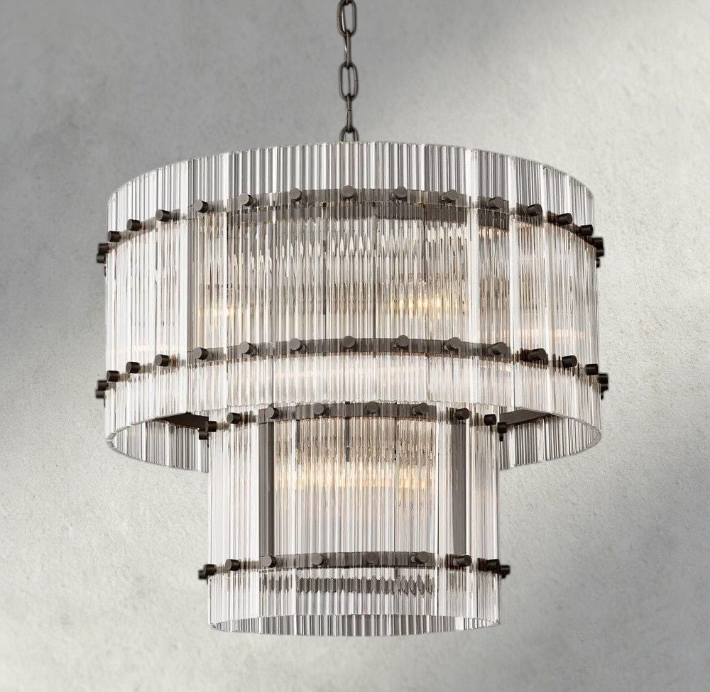 Sun Marco Two-Tier Round Chandelier 22", 37", 48", 60" - Zelno