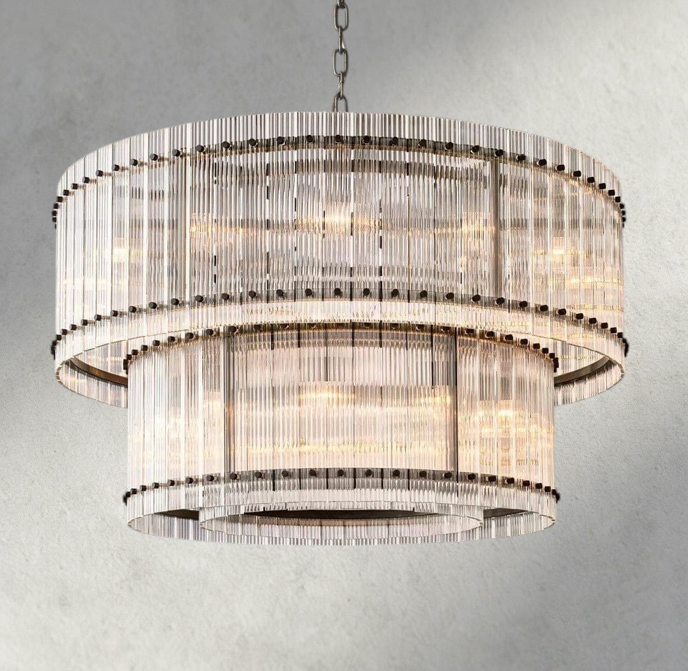 Sun Marco Two-Tier Round Chandelier 22", 37", 48", 60" - Zelno