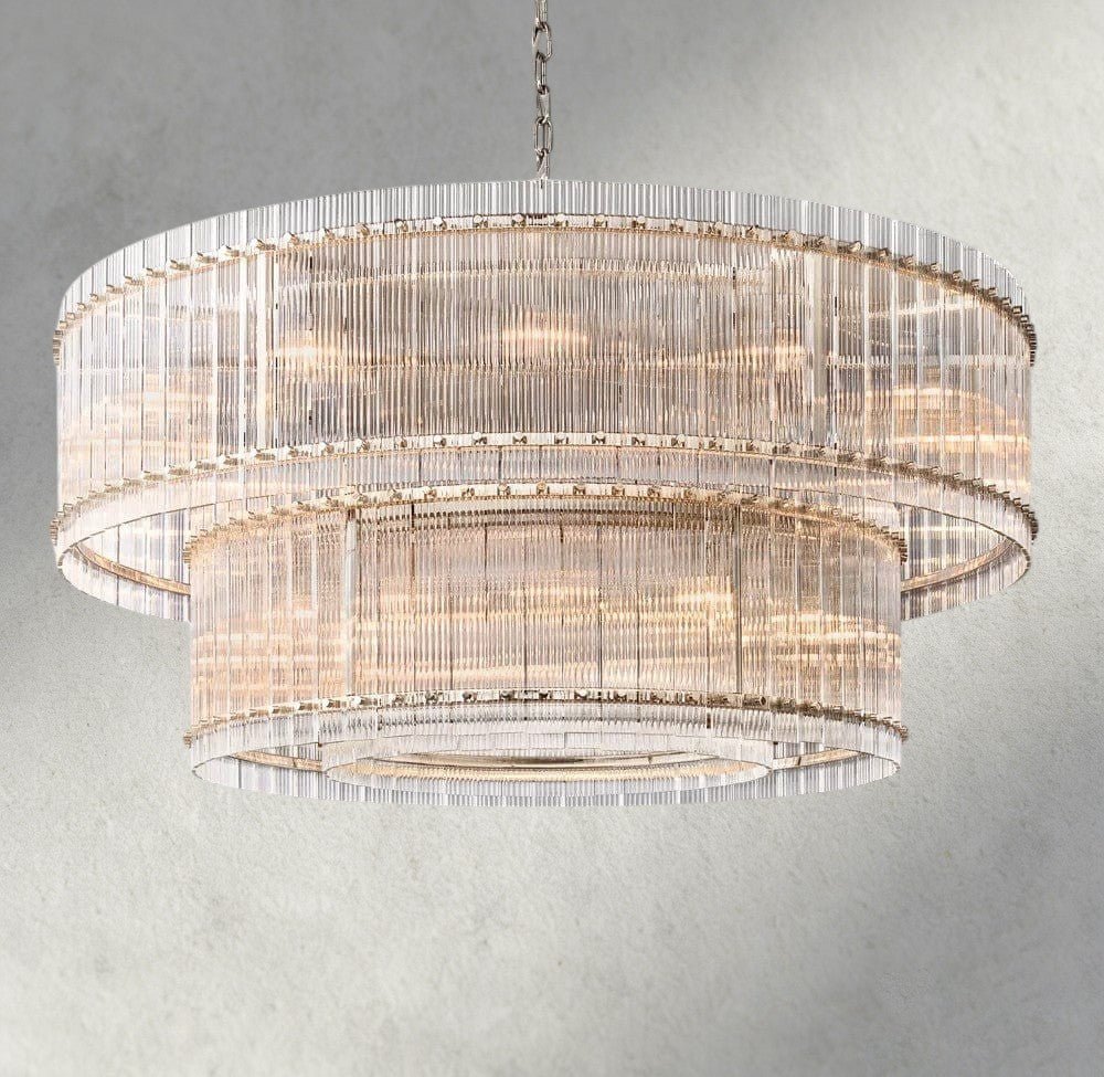 Sun Marco Two-Tier Round Chandelier 22", 37", 48", 60" - Zelno