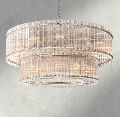 Sun Marco Two-Tier Round Chandelier 22", 37", 48", 60" - Zelno